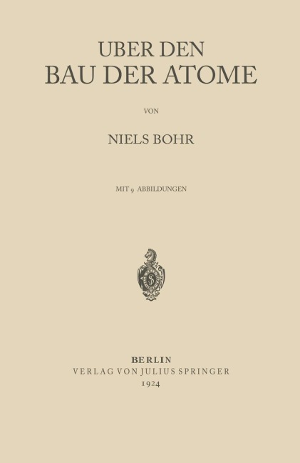 Über den Bau der Atome - Niels Bohr