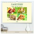 Nagetiere. Hamster, Kaninchen und Co. (hochwertiger Premium Wandkalender 2025 DIN A2 quer), Kunstdruck in Hochglanz - Rose Hurley