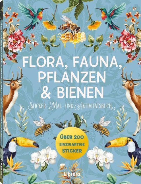 Flora, Fauna, Pflanzen & Bienen - Stickerbuch - Jennifer Kushnier