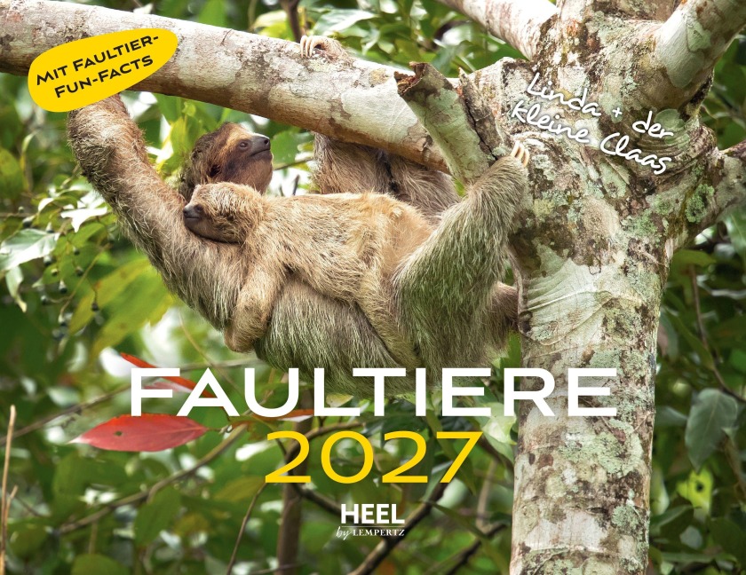 Faultiere Kalender 2027 Eintragkalender - 