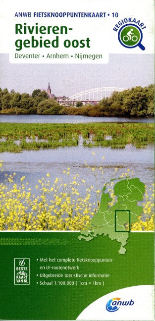 Rivieren-gebied oost (Deventer/Arnhem/Nijmegen) 1:100 000 - 
