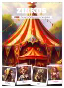 Zirkus. Manege frei! Willkommen im nostalgischen Wunderland (Wandkalender 2026 DIN A2 hoch), CALVENDO Monatskalender - Rose Hurley