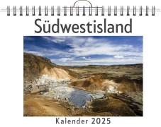Cover-Bild zum Titel 'Südwestisland - (Wandkalender 2025, Kalender DIN A4 quer, Monatskalender im Querformat mit Kalendarium, das perfekte Geschenk)' von 'Nele Zimmermann'