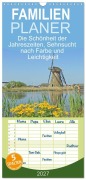 Cover-Bild zum Titel 'Familienplaner 2027 - Die Schönheit der Jahreszeiten, Sehnsucht nach Farbe und Leichtigkeit mit 5 Spalten (Wandkalender, 21 x 45 cm) CALVENDO' von 'Konstanze Junghanns'