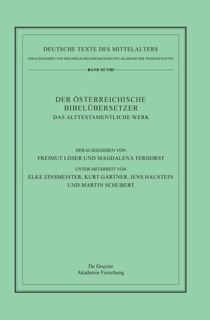 Das Alttestamentliche Werk - 