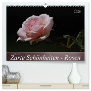 Cover-Bild zum Titel 'Zarte Schönheiten - Rosen (hochwertiger Premium Wandkalender 2026 DIN A2 quer), Kunstdruck in Hochglanz' von 'Bianca Schumann'