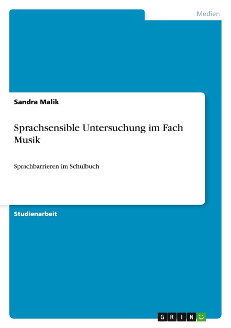 Sprachsensible Untersuchung im Fach Musik - Sandra Malik