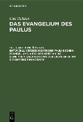 Cover-Bild zum Titel 'Die äußere Entwicklungsgeschichte des paulinischen Evangeliums, Abt.1: Der Brief an die gemeinden Galatiens und der erste Brief an die Gemeinde in Korinth' von 'Carl Holsten'