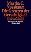 Cover-Bild zum Titel 'Die Grenzen der Gerechtigkeit' von 'Martha C. Nussbaum'