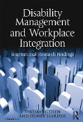 Cover-Bild zum Titel 'Disability Management and Workplace Integration' von 'Henry G. Harder'