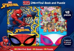 Cover-Bild zum Titel 'Marvel Spider-Man: 3D Look and Find Book and Puzzle' von 'Pi Kids'