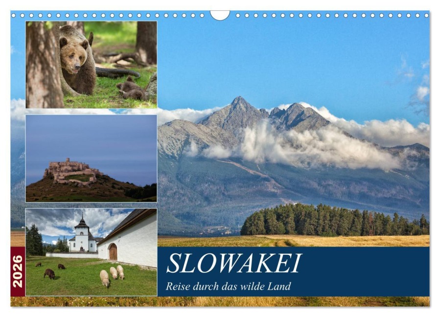 Slowakei - Reise durch das wilde Land (Wandkalender 2026 DIN A3 quer), CALVENDO Monatskalender - Johann Schörkhuber
