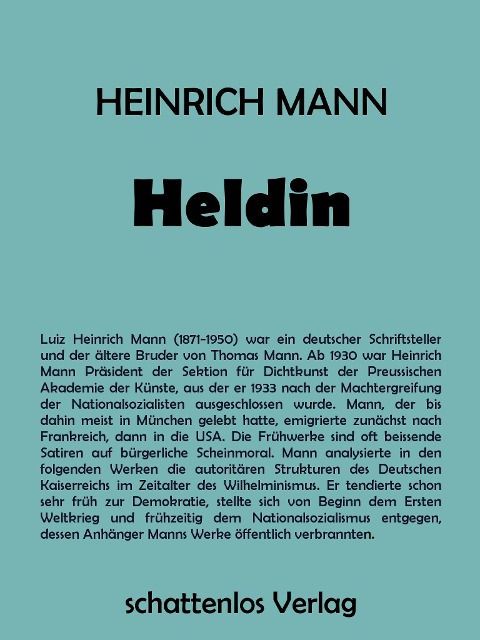 Heldin - Heinrich Mann