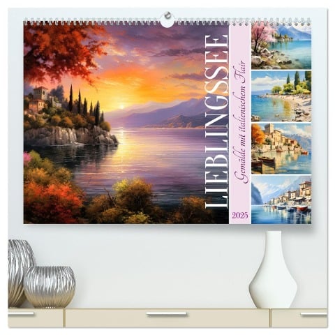 Lieblingssee (hochwertiger Premium Wandkalender 2025 DIN A2 quer), Kunstdruck in Hochglanz - Sabine Löwer