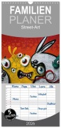 Cover-Bild zum Titel 'Familienplaner 2026 - Street-Art 2026 mit 5 Spalten (Wandkalender, 21 x 45 cm) CALVENDO' von 'Kerstin Stolzenburg'