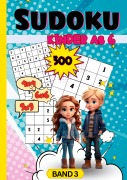Cover-Bild zum Titel 'Sudoku Kinder- ab 6 Jahren' von 'Mella Baumgarten'