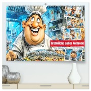 Cover-Bild zum Titel 'Großküche außer Kontrolle. Spaß mit heißen Töpfen und lustigen Sprüchen (hochwertiger Premium Wandkalender 2026 DIN A2 quer), Kunstdruck in Hochglanz' von 'Rose Hurley'