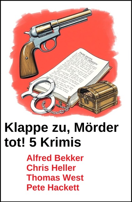 Klappe zu, Mörder tot! 5 Krimis - Alfred Bekker, Thomas West, Chris Heller, Pete Hackett