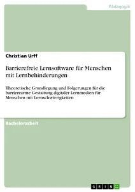 Barrierefreie Lernsoftware für Menschen mit Lernbehinderungen - Christian Urff