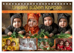 Cover-Bild zum Titel 'Unsere süßen Knirpse (Tischkalender 2026 DIN A5 quer), CALVENDO Monatskalender' von 'Cathrin Illgen'