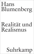 Cover-Bild zum Titel 'Realität und Realismus' von 'Hans Blumenberg'
