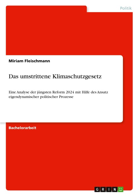 Das umstrittene Klimaschutzgesetz - Miriam Fleischmann