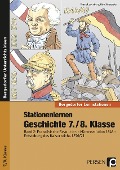 Cover-Bild zum Titel 'Stationenlernen Geschichte 7./8. Klasse - Band 2' von 'Frank Lauenburg, Dirk Kingerske'