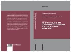 Die Entwicklung des Strafbefehlsverfahrens von 1846 bis in die Gegenwart - Tarig Elobied