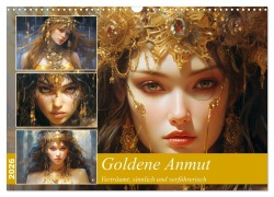 Cover-Bild zum Titel 'Goldene Anmut. Verträumt, sinnlich und verführerisch (Wandkalender 2026 DIN A3 quer), CALVENDO Monatskalender' von 'Rose Hurley'