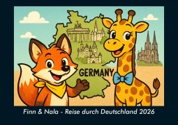 Cover-Bild zum Titel 'Finn & Nala - Reise durch Deutschland 2026 Fotokalender DIN A5' von 'Kevin Heber, Tobias Schmitt'