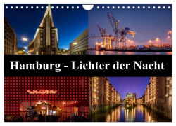 Cover-Bild zum Titel 'Hamburg - Lichter der Nacht (Wandkalender 2026 DIN A4 quer), CALVENDO Monatskalender' von 'Carina Buchspies'