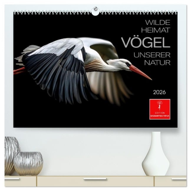 Wilde Heimat - Vögel unserer Natur (hochwertiger Premium Wandkalender 2026 DIN A2 quer), Kunstdruck in Hochglanz - Peter Roder