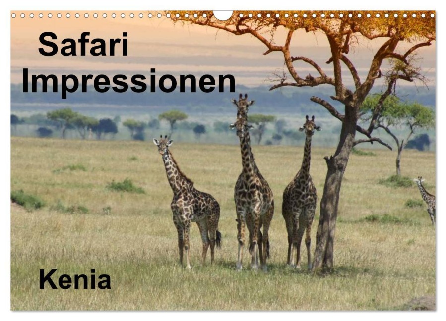 Safari Impressionen / Kenia (Wandkalender 2026 DIN A3 quer), CALVENDO Monatskalender - Susan Michel CH