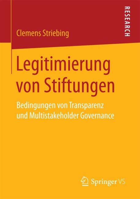 Legitimierung von Stiftungen - Clemens Striebing