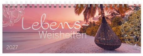 Cover-Bild zum Titel 'Tischquerkalender Trend Lebensweisheiten 2027' von ''