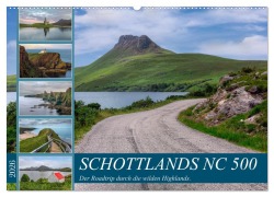 Cover-Bild zum Titel 'Schottlands NC 500, der Roadtrip durch die wilden Highlands. (Wandkalender 2026 DIN A2 quer), CALVENDO Monatskalender' von 'Joana Kruse'