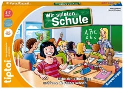 Cover-Bild zum Titel 'Ravensburger tiptoi Spiel - 00123 Wir spielen Schule - Spiel von Ravensburger ab 5 Jahren für 1-4 Spieler, Erlebe interaktiv einen kompletten Schultag' von 'Marco Teubner, Heinrich Glumpler'