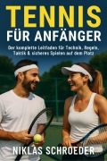 Cover-Bild zum Titel 'Tennis für Anfänger: Der komplette Leitfaden für Technik, Regeln, Taktik & sicheres Spielen auf dem Platz' von 'Niklas Schroeder'