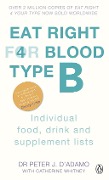 Cover-Bild zum Titel 'Eat Right For Blood Type B' von 'Peter J. D'Adamo'