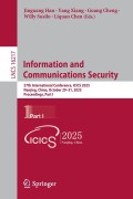 Cover-Bild zum Titel 'Information and Communications Security' von ''