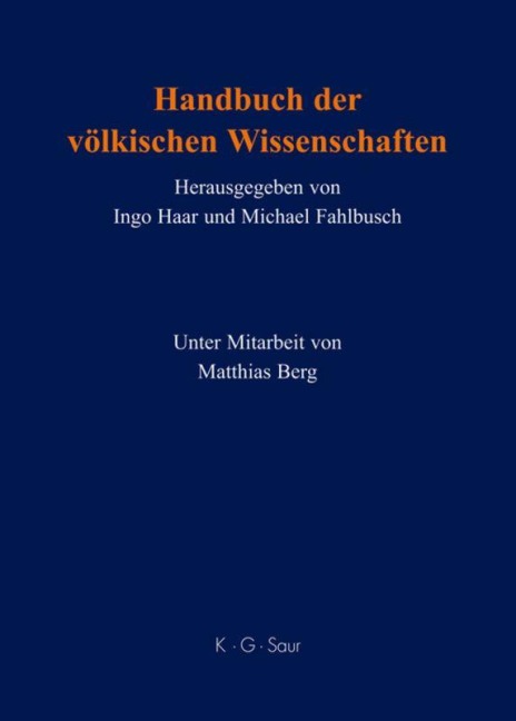 Handbuch der völkischen Wissenschaften - 