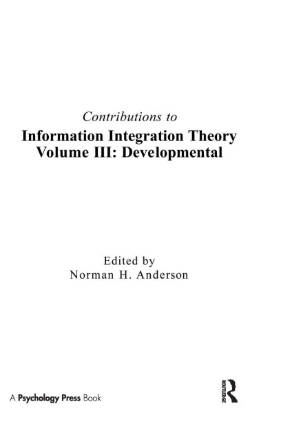 Contributions To Information Integration Theory - 