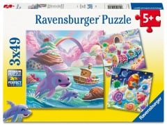 Cover-Bild zum Titel 'Kinderpuzzle 3x49 Teile - Süßigkeiten Küste' von ''
