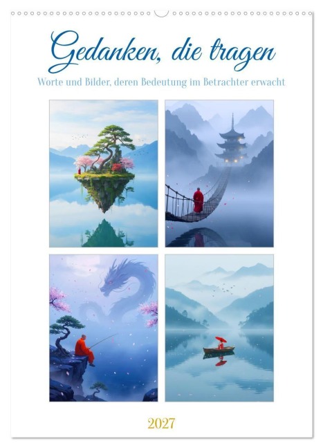 Gedanken, die tragen (Wandkalender 2027 DIN A2 hoch), CALVENDO Monatskalender - Kerstin Waurick