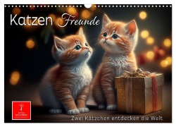 Cover-Bild zum Titel 'Katzen Freunde (Wandkalender 2026 DIN A3 quer), CALVENDO Monatskalender' von 'Peter Roder'