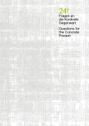 Cover-Bild zum Titel '24! / Fragen an die Konkrete Gegenwart / Questions for the Concrete Present' von ''