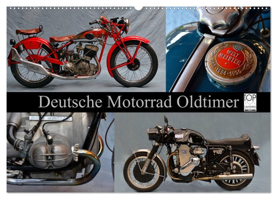 Deutsche Motorrad Oldtimer (Wandkalender 2025 DIN A2 quer), CALVENDO Monatskalender - Ingo Laue