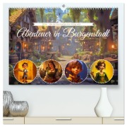 Cover-Bild zum Titel 'Abenteuer in Burgenstadt (hochwertiger Premium Wandkalender 2026 DIN A2 quer), Kunstdruck in Hochglanz' von 'Steffen Gierok-Latniak'