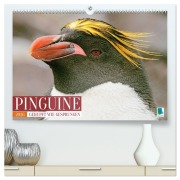 Cover-Bild zum Titel 'Pinguine: Gehupft wie gesprungen (hochwertiger Premium Wandkalender 2026 DIN A2 quer), Kunstdruck in Hochglanz' von 'Calvendo Calvendo'