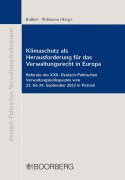 Cover-Bild zum Titel 'Klimaschutz als Herausforderung für das Verwaltungsrecht in Europa' von ''